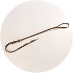 Herm Sprenger Brown BioThane and Solid Brass 3 Way Adjustable Training Leads